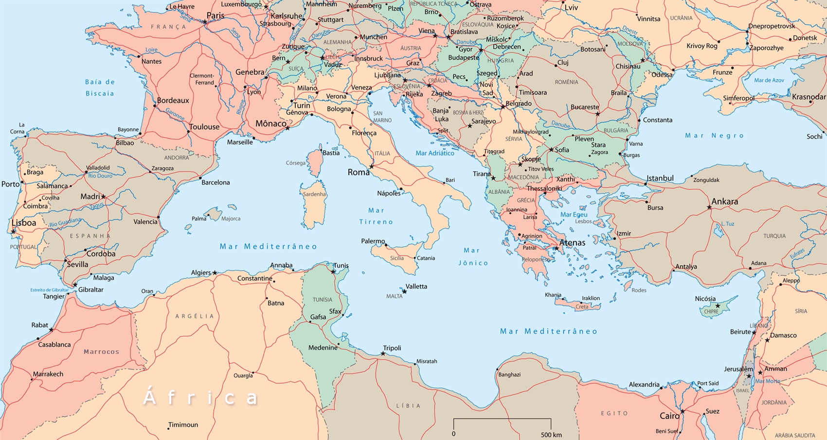 Resultado de imagen de mediterraneo mapa